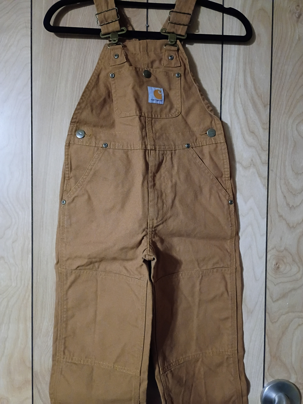 Carhartt Kids Caramel/Tan Duck Canvas Overalls
